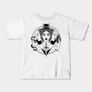 Hecate triple goddess Kids T-Shirt